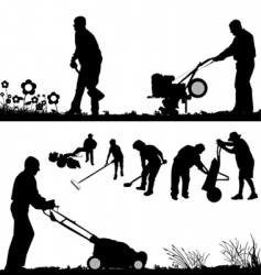 Gardener vector image