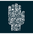 Music hand2 vector image