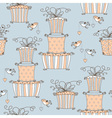 Lovely seamless pattern vector image