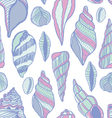 Seashells seamless pattern Seashells seamless pattern vector image