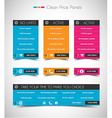 Infographic design template with paper tags vector image