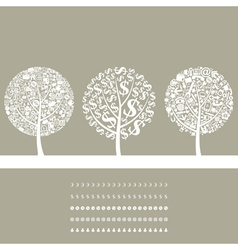 Tree business2 vector image