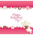 Valentine candy background vector image