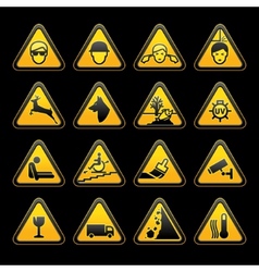 Safety signs vector image