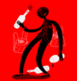 Drunk guest vector image