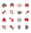 FTP Hosting Icons vector image