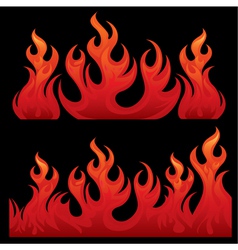 Seamless Flaming teksture vector image