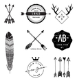 Vintage style design elements vector image