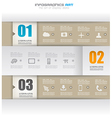 Infographic design template with paper tags vector image