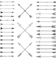 Arrow Clip art Set in on White Background vector image
