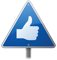 Thumbs Up Sign vector image