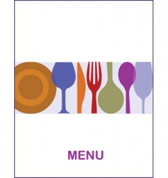 Restaurant menu vector image