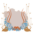 Retro floral abstract vector image