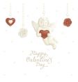 Valentine candy background vector image