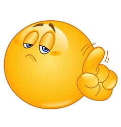 No emoticon vector image