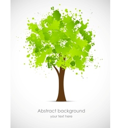 Abstract grunge tree vector image