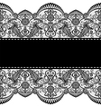 Lace border vector image