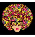 Disco print for t-shirt vector image
