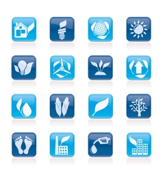 Environment and nature icons vector image