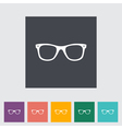 Glasses vector image
