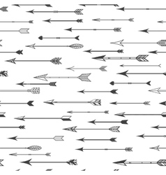Seamless background of vintage arrows vector image