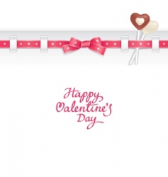 Valentine candy background vector image
