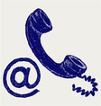 Telephone mail vector image