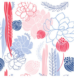 Hand drawn abstract seamless background pattern Vector Image