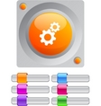 Tools color round button vector image