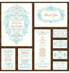 Invitation templates Royalty Free Vector Image