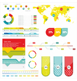 World Map and Information vector image