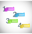 Paper templates for progress presentation vector image