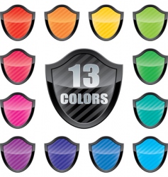 Shield emblems vector image