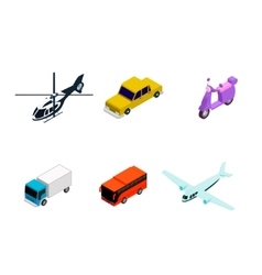 Isometric school bus vector image