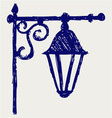 Old lamp vector image