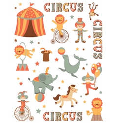 Circus in town vector image