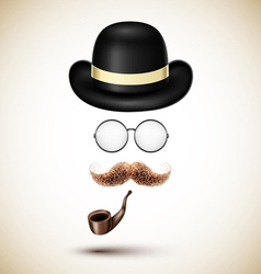 Vintage accessories vector image