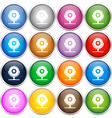 Colorful web cam icons vector image