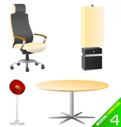 Modern furniture vector image