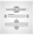 Calligraphic vintage document vector image