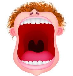 Open mouth vector image