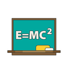 Blackboard flat Blackboard flat vector image