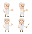 Cartoon scientist vector image