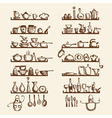 Kitchen utensils vector image