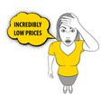 Woman gesturing vector image