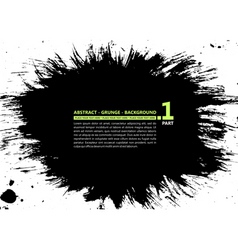 Grunge abstract silhouette background banner ink s vector image
