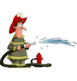 Fireman vector image
