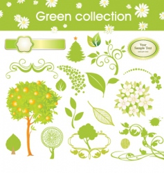 Nature collection vector image