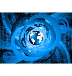 Vector abstract tech background vector image