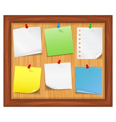Bulletin board vector image